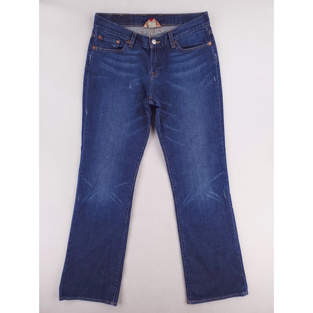 Lucky Brand Jeans Womens 8 Flared Boot Distressed Y2K Stretch Denim Pants